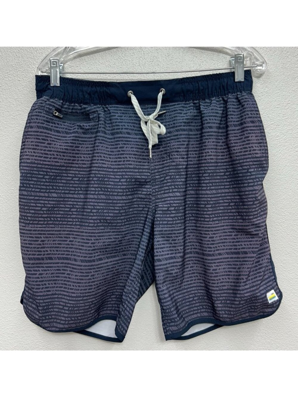Vuori Men’s Banks Shorts Size Small Medium 31”x7” Blue Unlined V330 Athleisure